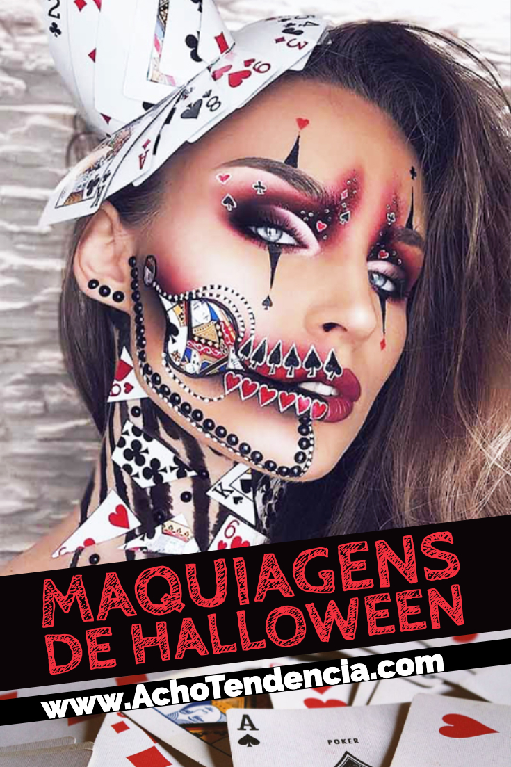 Maquiagens fáceis para Halloween  Maquiagem halloween, Maquiagem